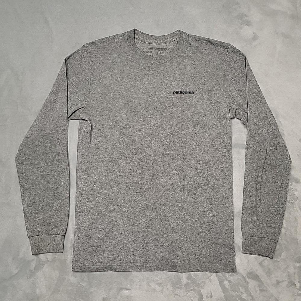 Patagonia Shirt Mens XS Gray Fitz Roy Responsibili-Tee Troutwater Fly Shop Gorp